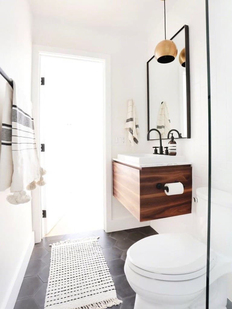 Une salle de bain reprise en entier